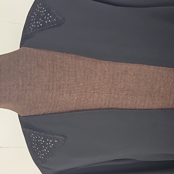 Vintage Joseph Ribkoff Trends semi sheer dressy jacket flowy black size 14 - Picture 2 of 7